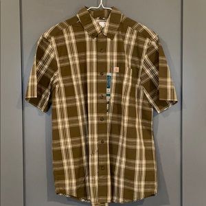 Carhartt Men's Medium Button Down Short Sleeve NWT